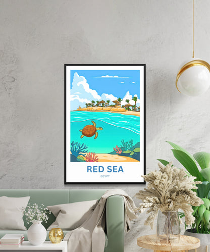 Red Sea Travel Poster - Ocean Secrets
