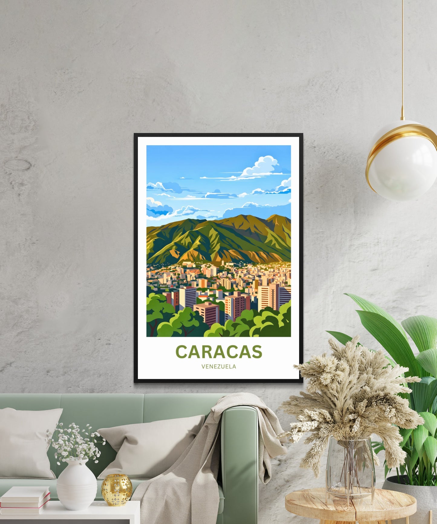 Caracas Travel Poster - Valley