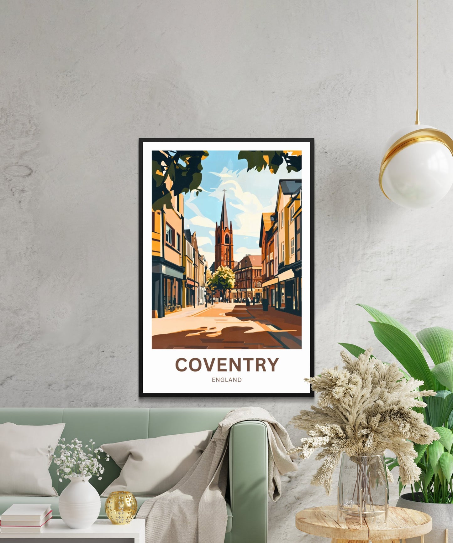 Coventry Travel Poster- Mesmerizing Street View