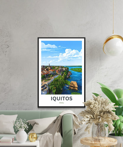Iquitos Travel Poster - Colonial Architecture