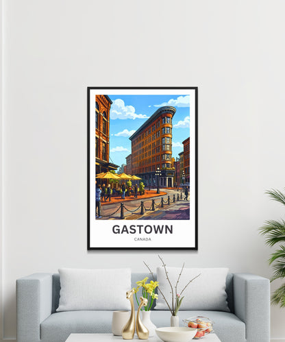 Gastown Travel Poster - Vancouver
