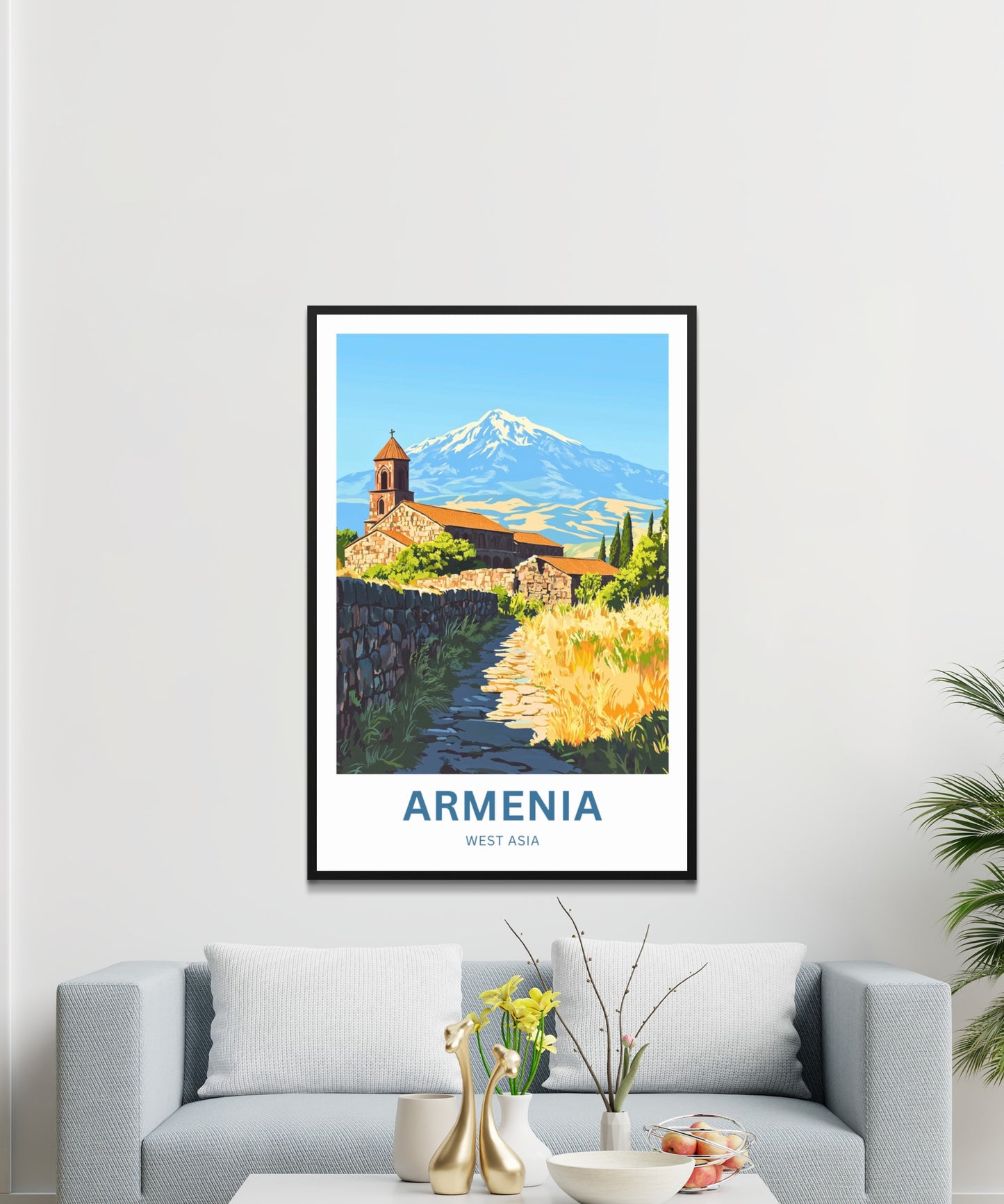 Armenia Travel Poster - Ancient Paths, Endless Views