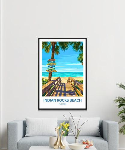 Indian Rocks Beach, Florida Travel Poster - Paradise
