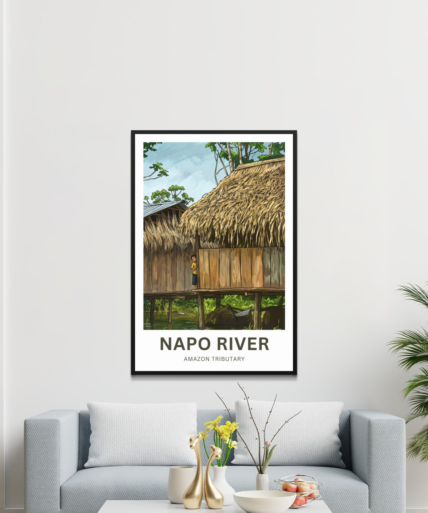 Napo River Travel Poster - Amazon Tributary Life