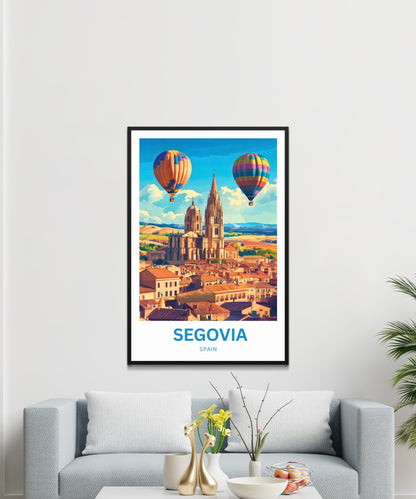 Segovia Travel Poster - Cathedral