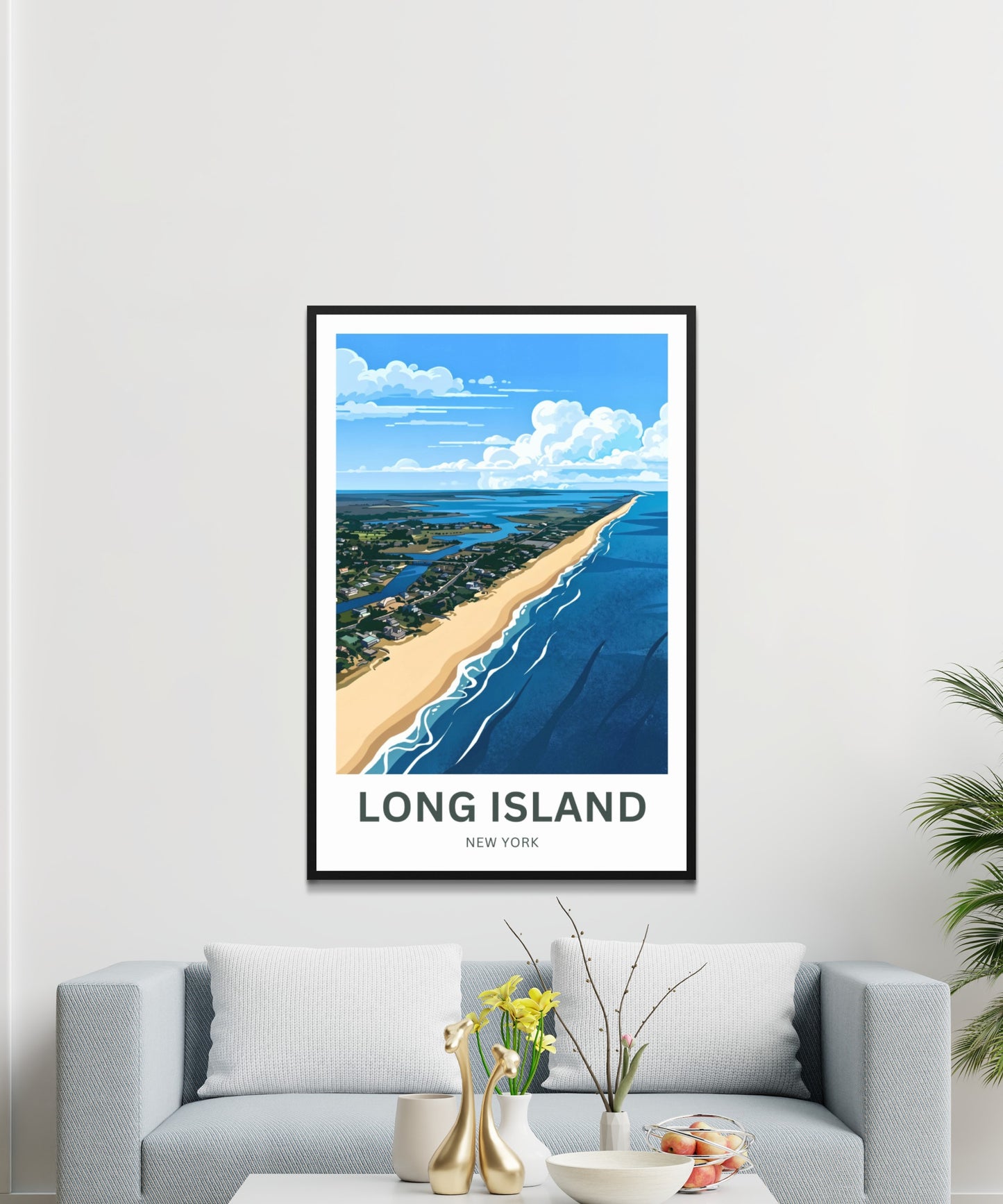 Long Island Travel Poster -  Atlantic Breeze