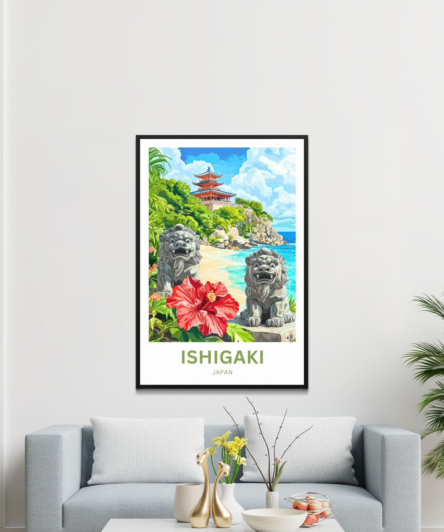 Ishigaki Travel Poster - Hibiscus Paradise