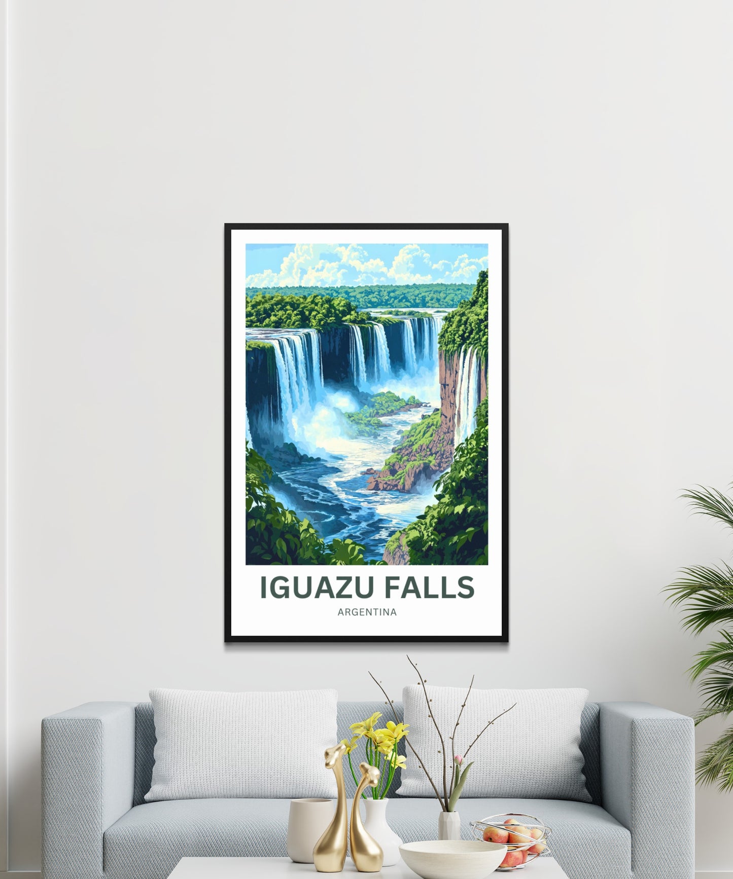 Iguazu Falls Travel Poster - A Horizon Like No Other