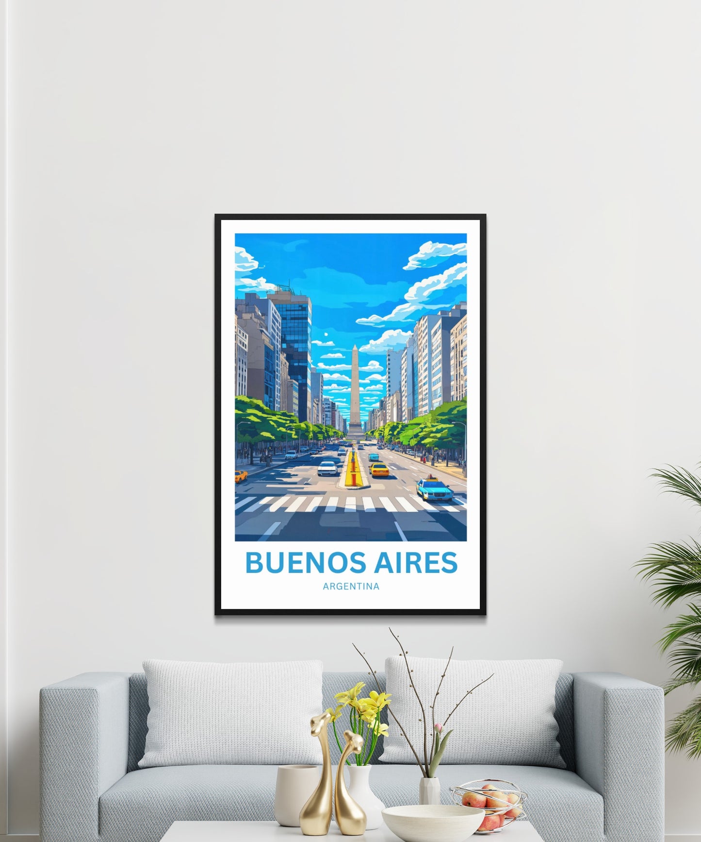 Buenos Aires Travel Poster - Street Life