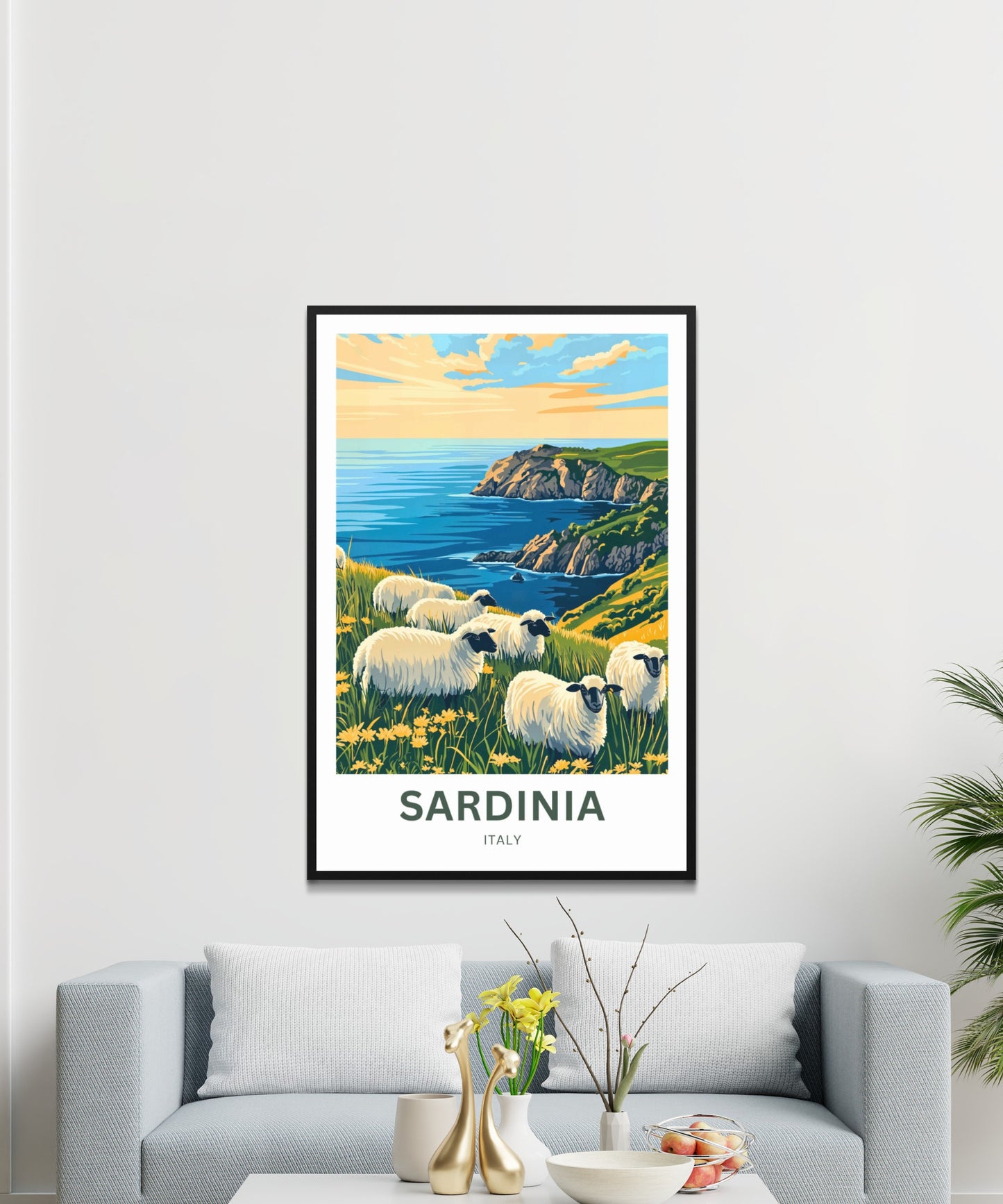 Sardinia Travel Poster - Where the Shepherds Roam