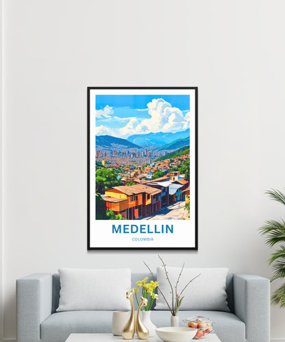 Medellín, Colombia Travel Poster
