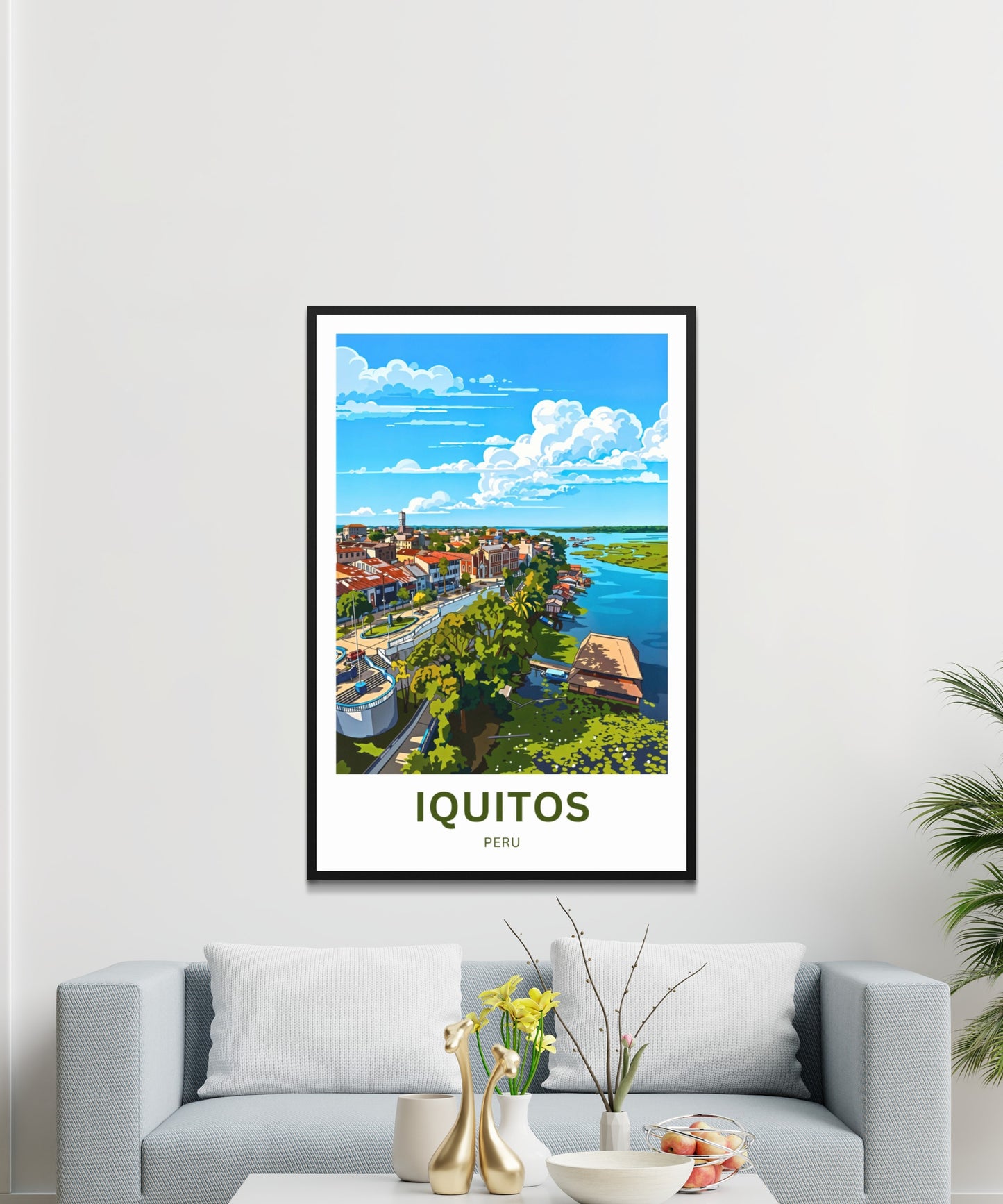 Iquitos Travel Poster - Local Life View