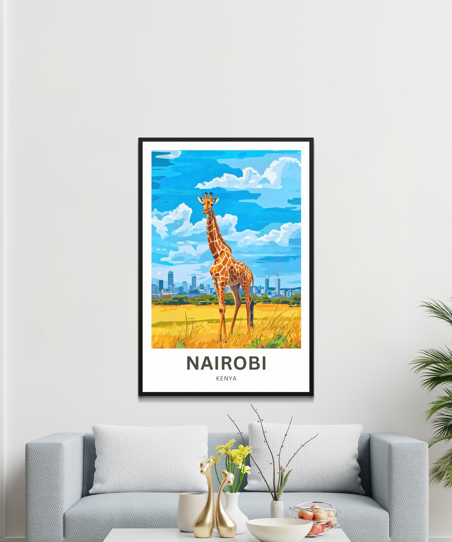 Nairobi Travel Poster - Green City in the Sun