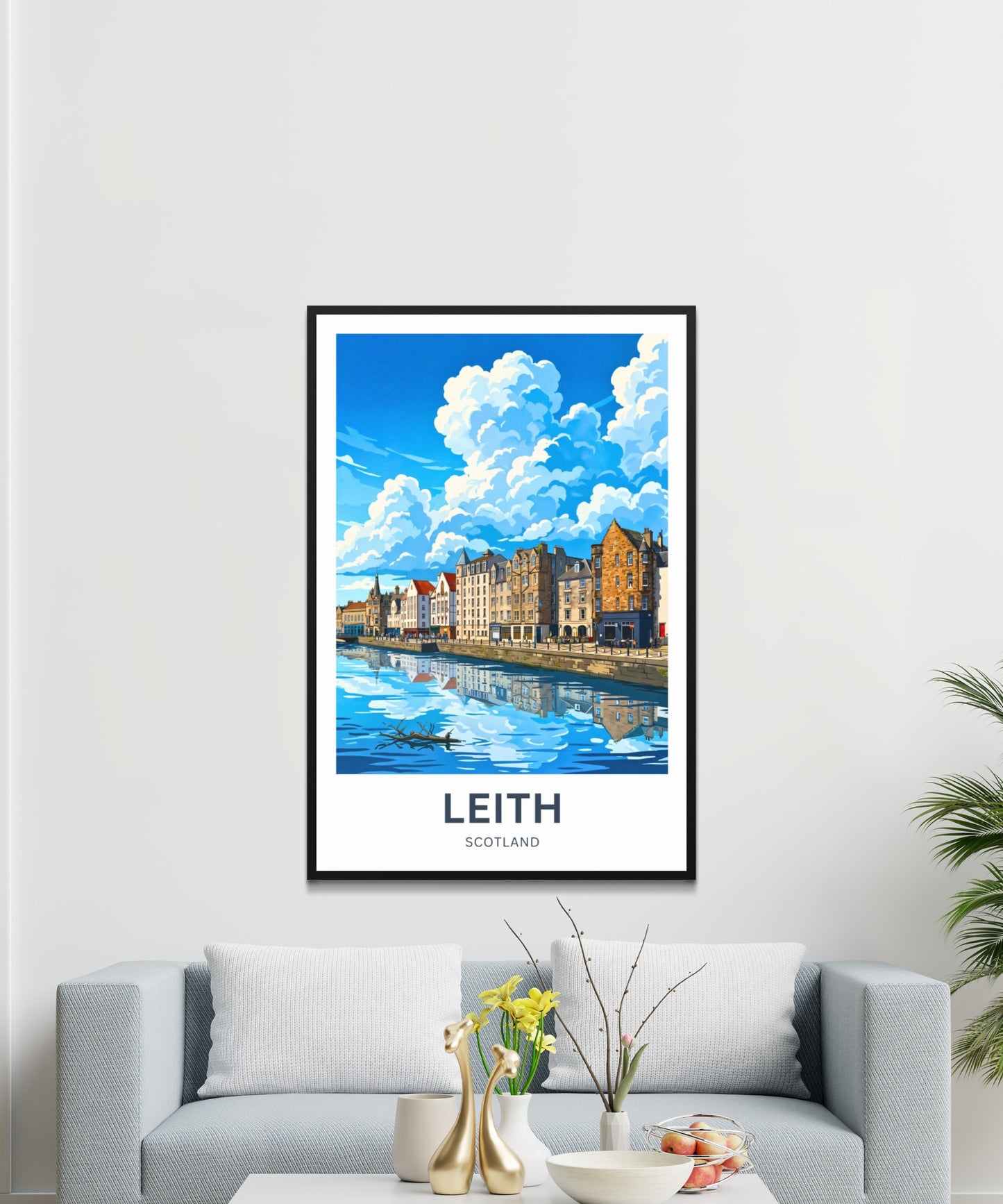 Leith Travel Poster - Vibrant Harbor