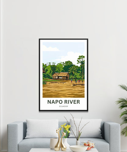 Napo River Travel Poster - Amazon Life