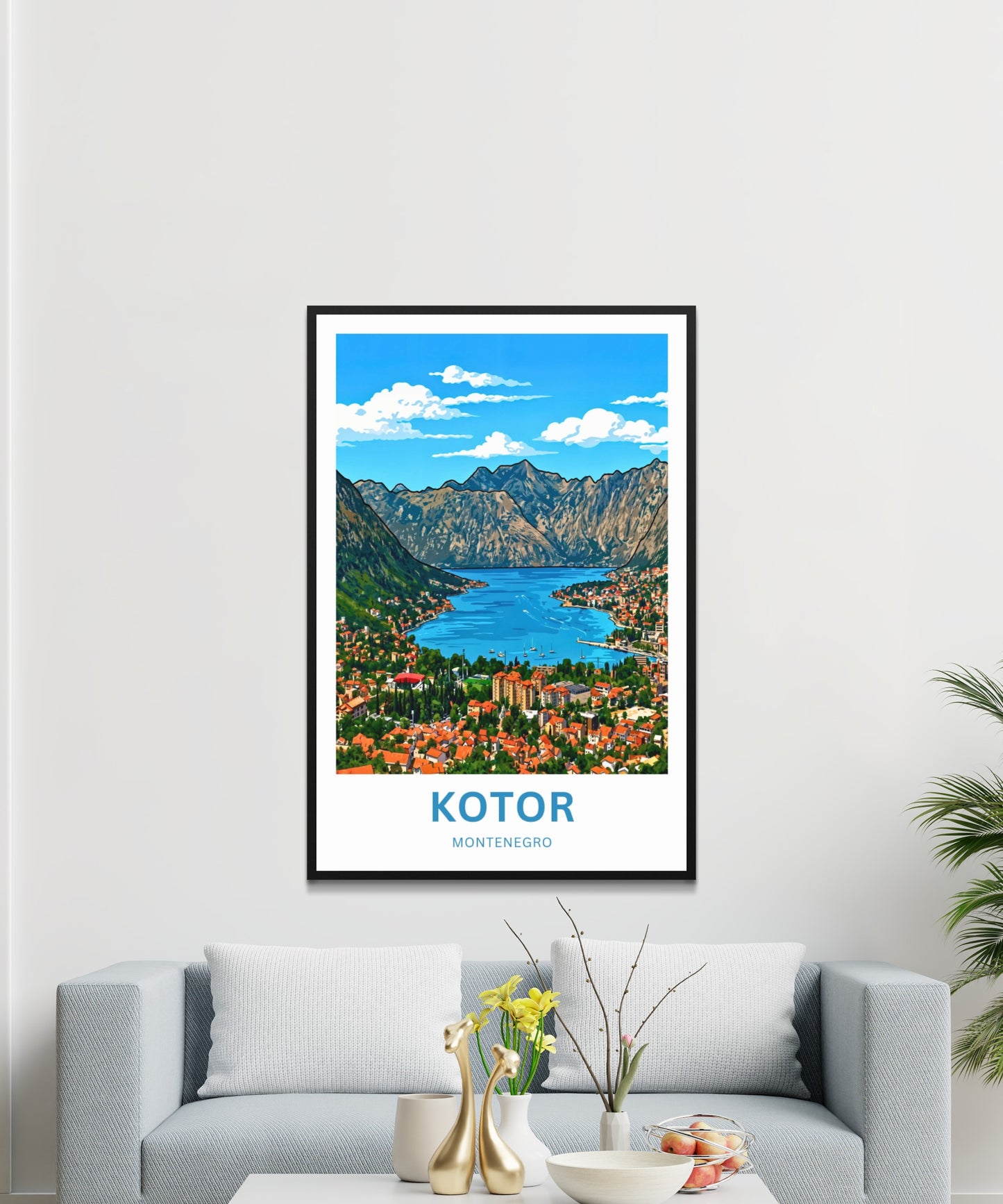 Kotor Travel Poster -   Old Town Montenegro