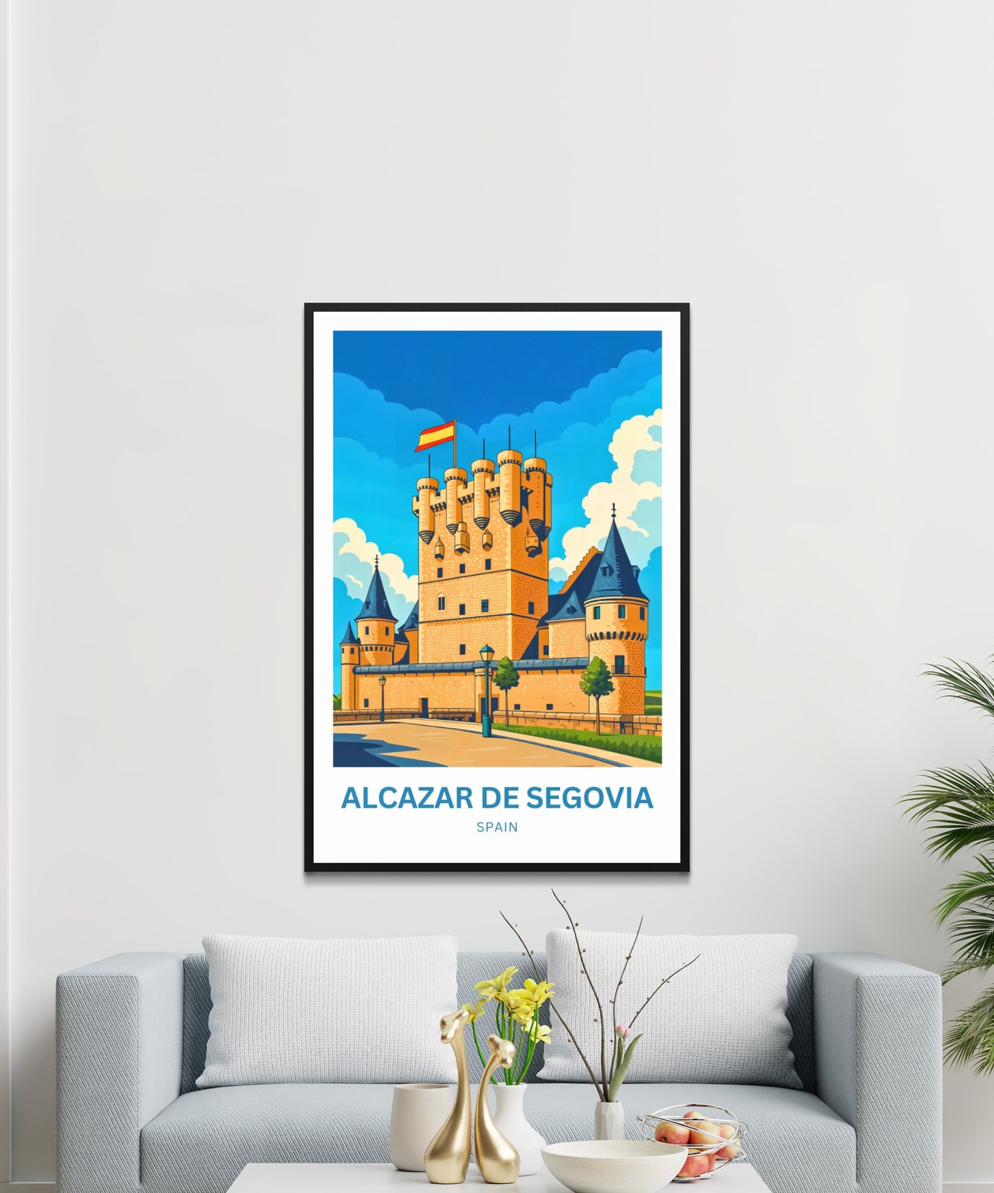 Alcázar de Segovia Travel Poster