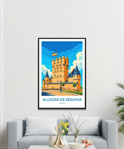 Alcázar de Segovia Travel Poster