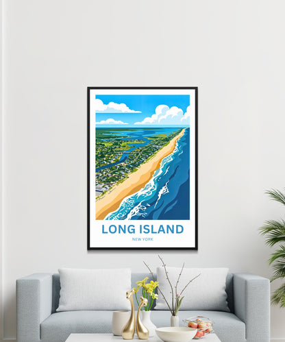 Long Island Travel Poster -  Amazing Long Shores