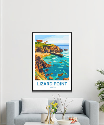 Lizard Point Travel Poster - Cornwall, England