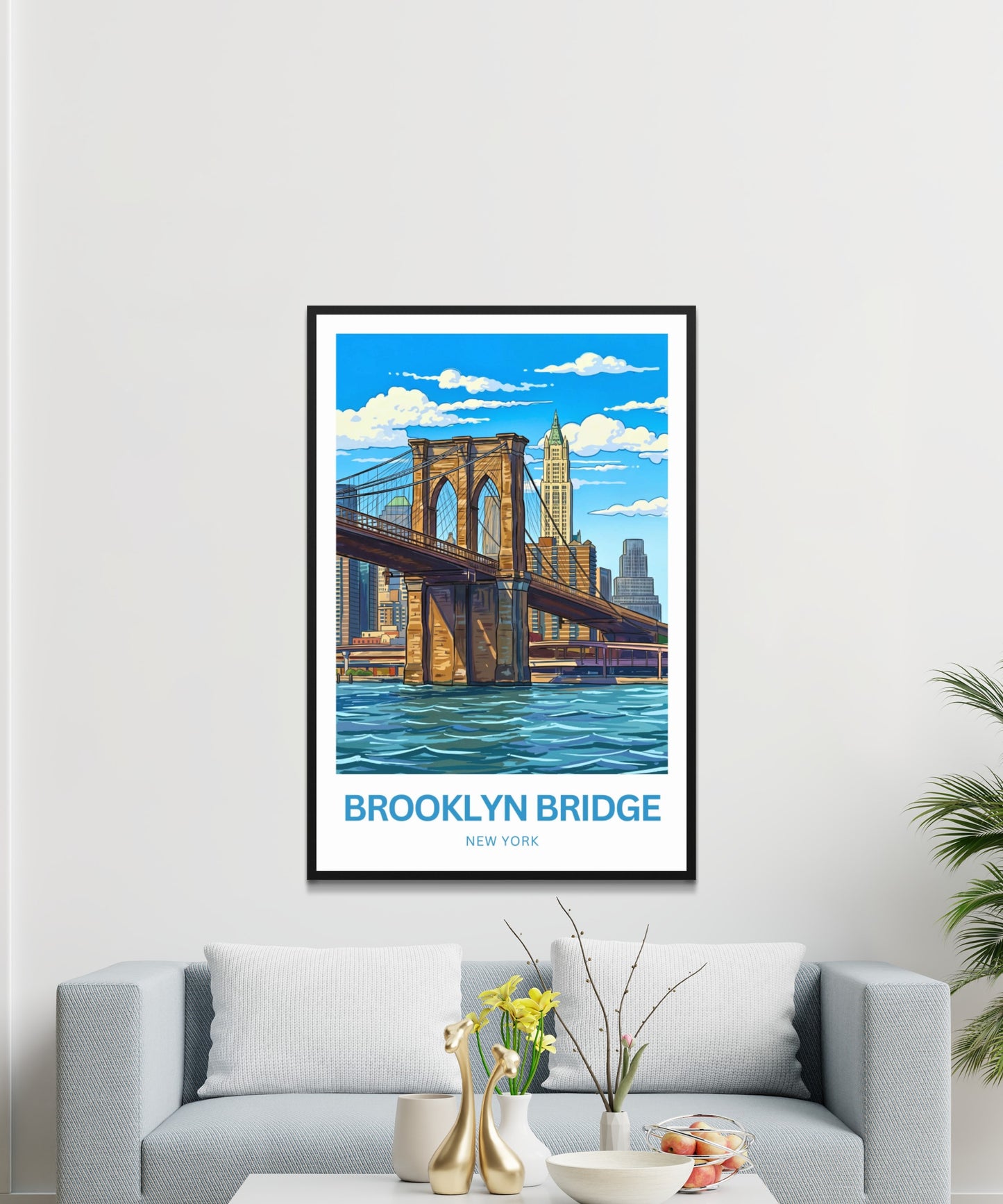 Brooklyn Bridge Travel Poster -  The Great Crossing