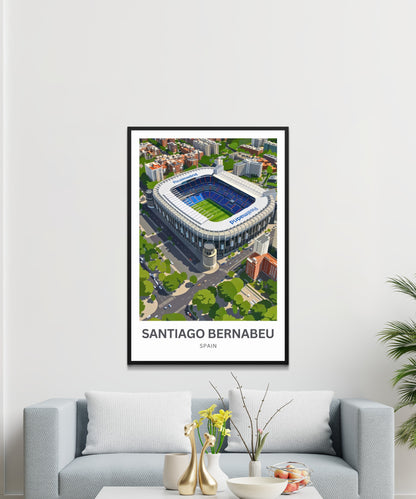 Santiago Bernabéu Stadium Travel Poster - Spain