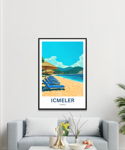 Içmeler Travel Poster- Captivating Beach in Turkey