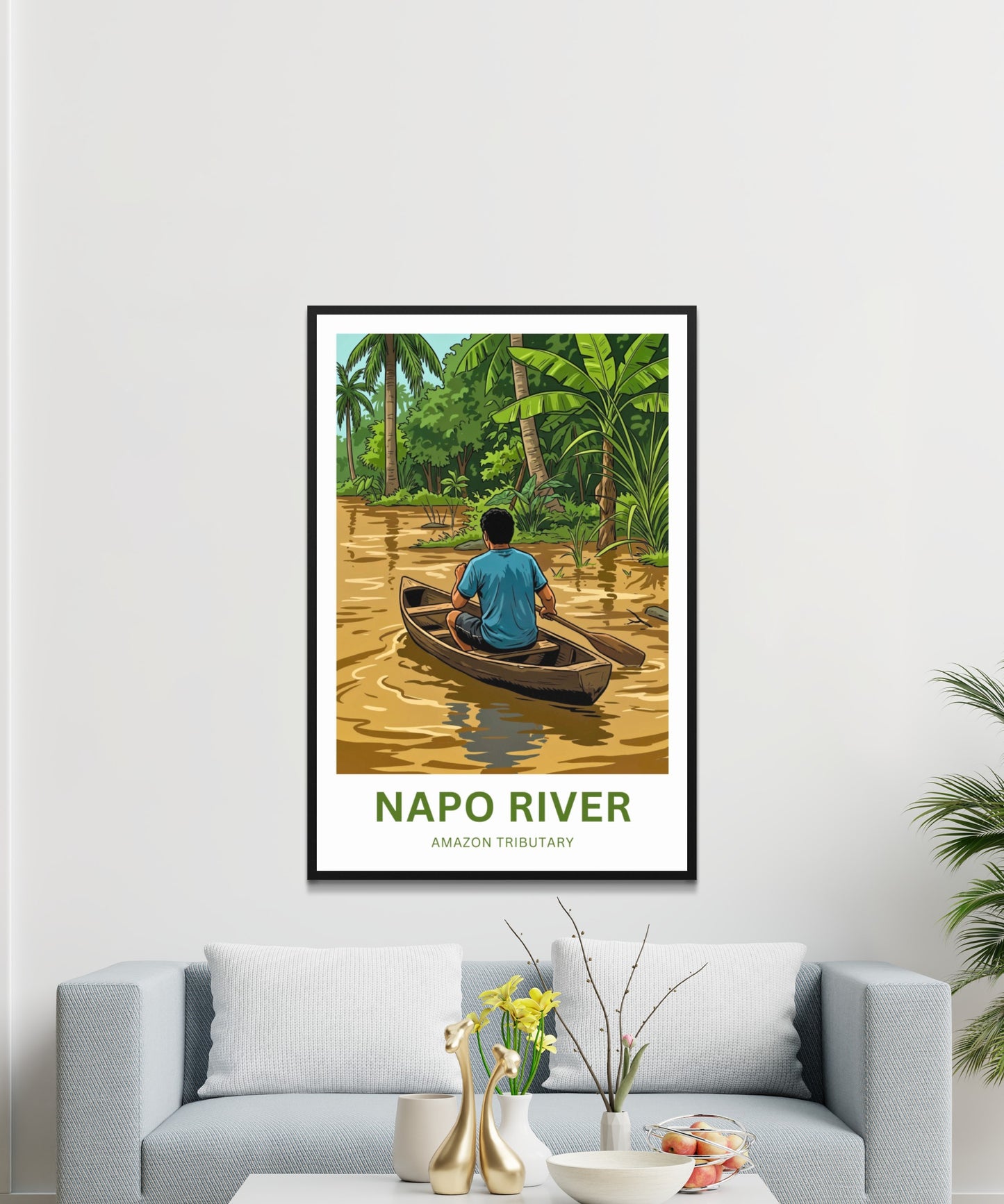 Napo River Travel Poster - Wildlife