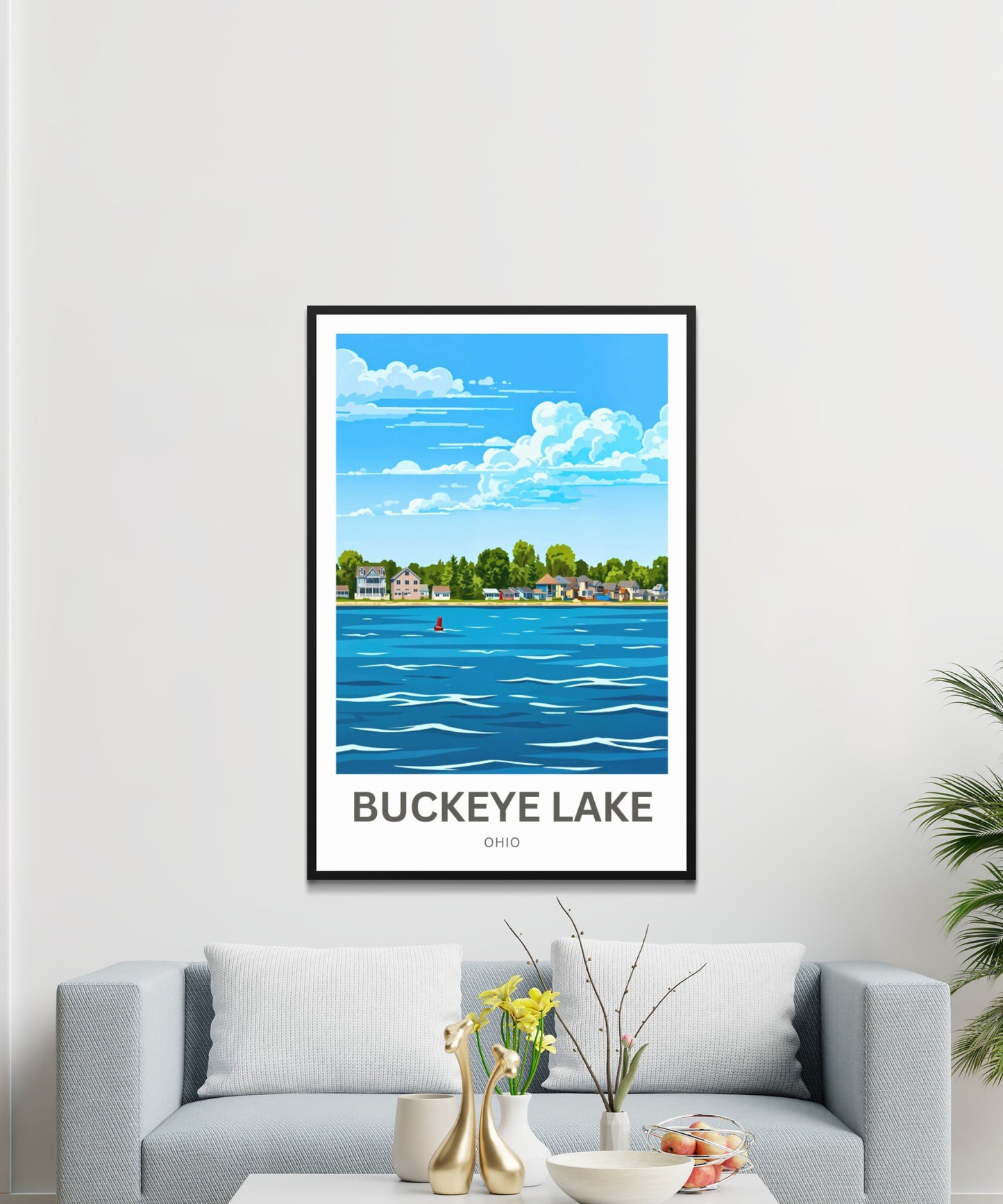 Buckeye Lake Travel Poster -  Midwest Lake Life