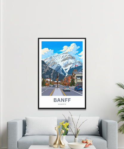 Banff Avenue Travel Poster