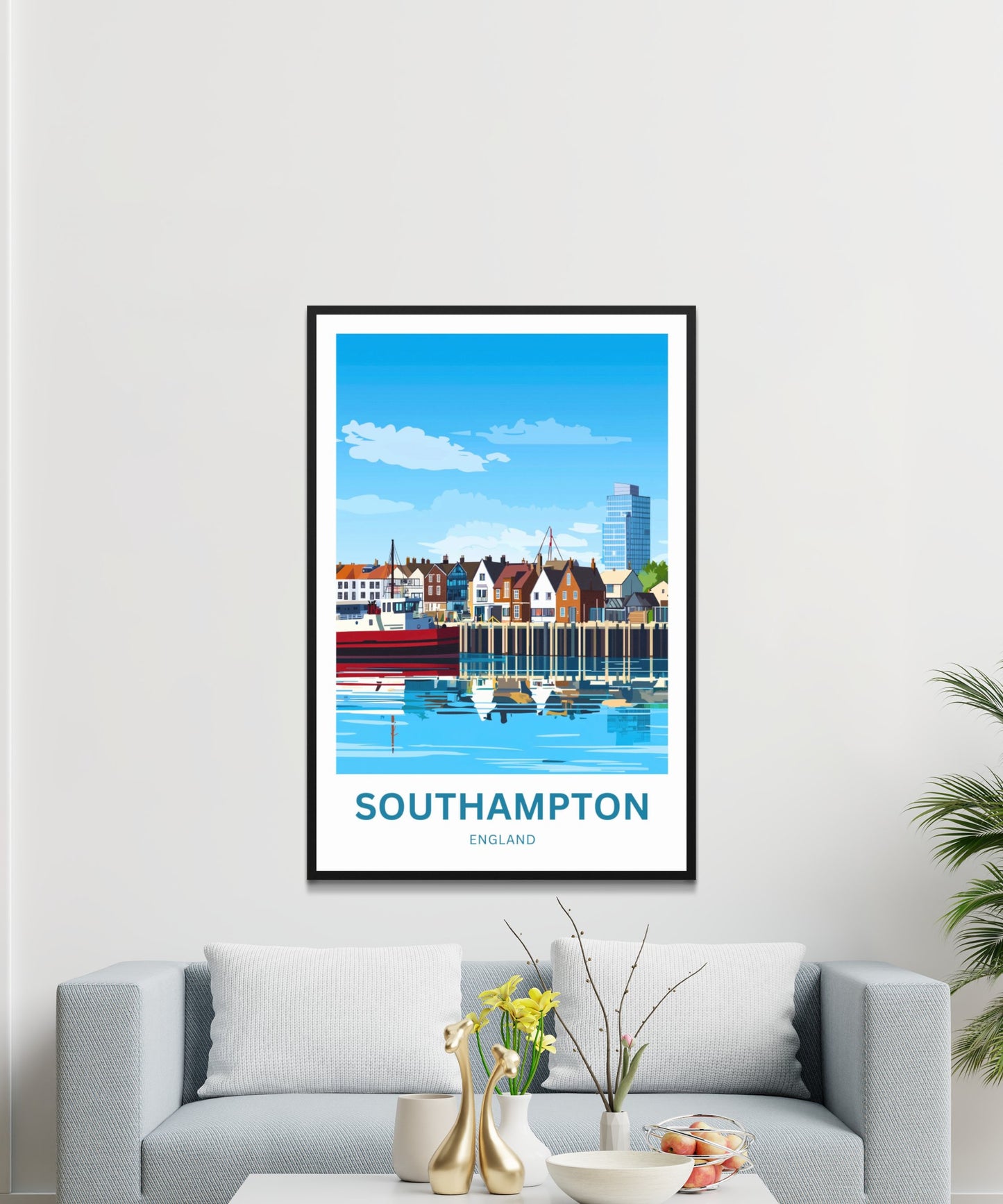 Southampton Travel Poster- Portside Dreams England