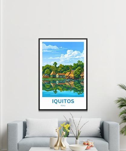 Iquitos Travel Poster - Peru