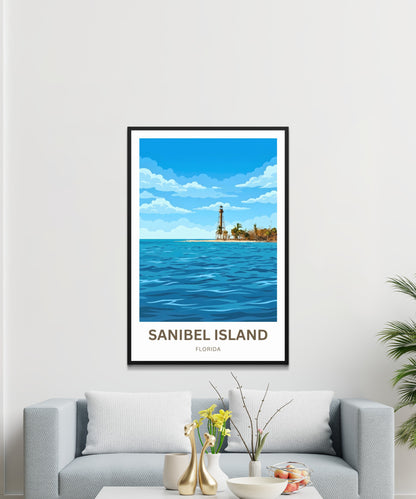 Sanibel Island, Florida Travel Poster