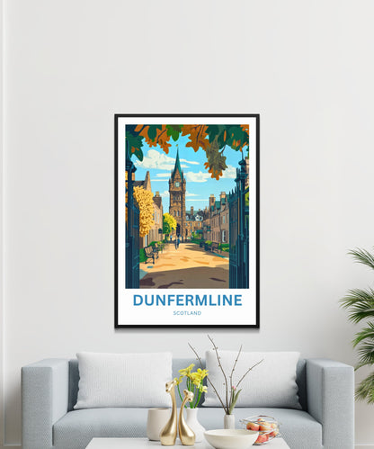 Dunfermline Travel Poster- Scotland’s Ancient Capital