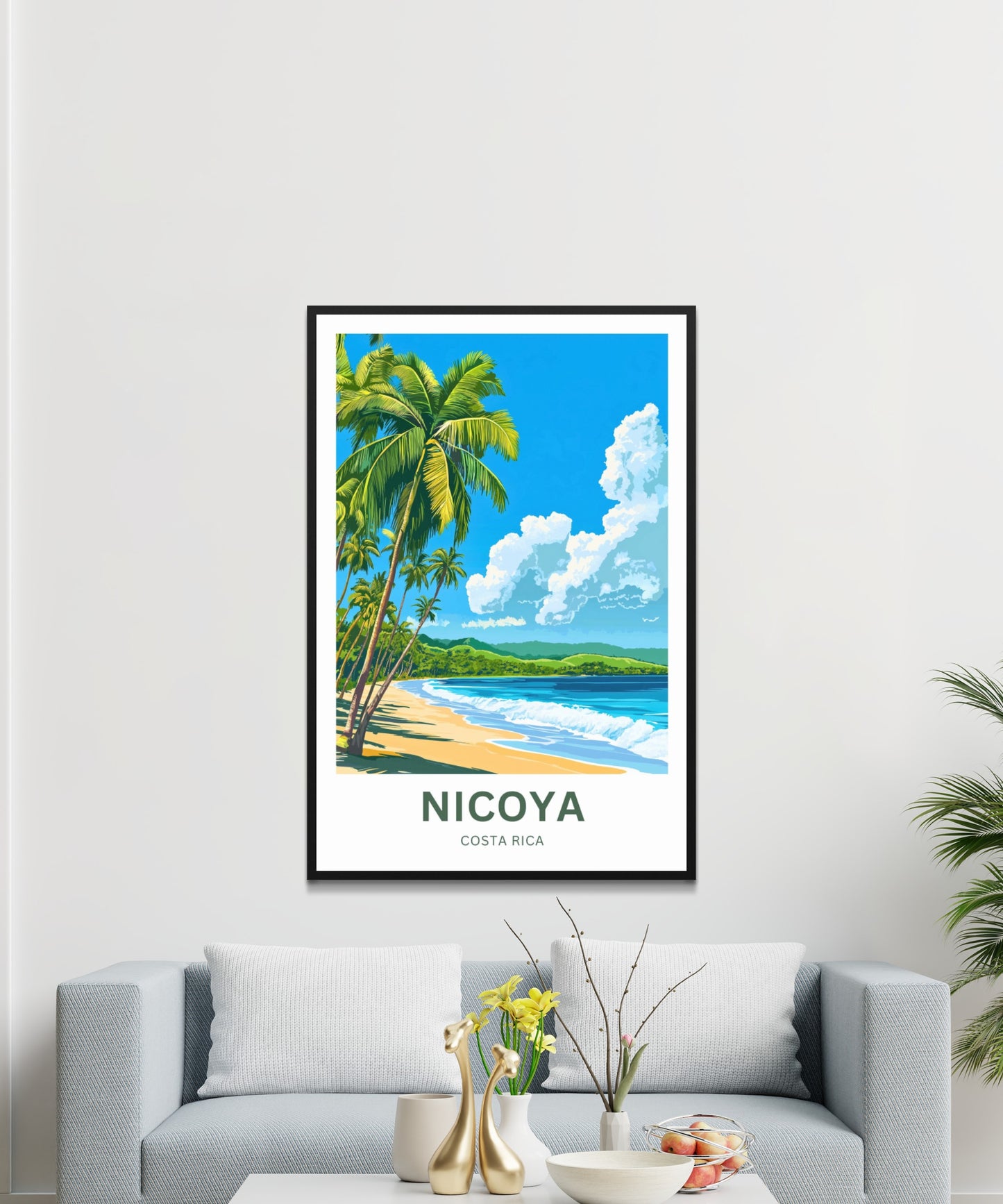 Nicoya Peninsula Travel Poster  - Captivating Green Natures