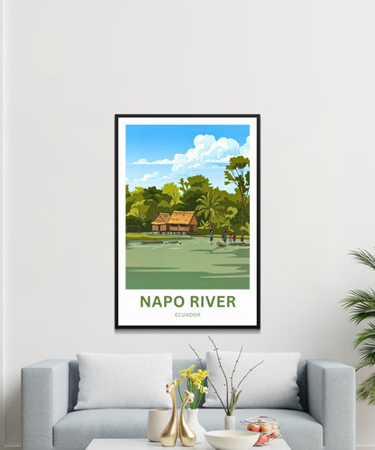 Napo River Travel Poster - Amazon Tributary