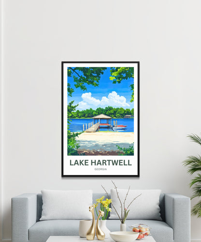 Lake Hartwell Travel Poster - Georgia