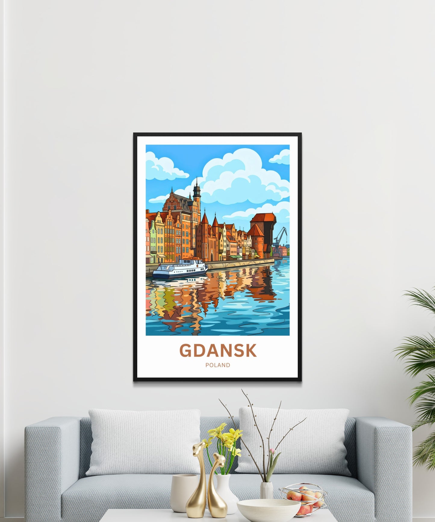 Gdańsk  Travel Poster - Harbor Legends