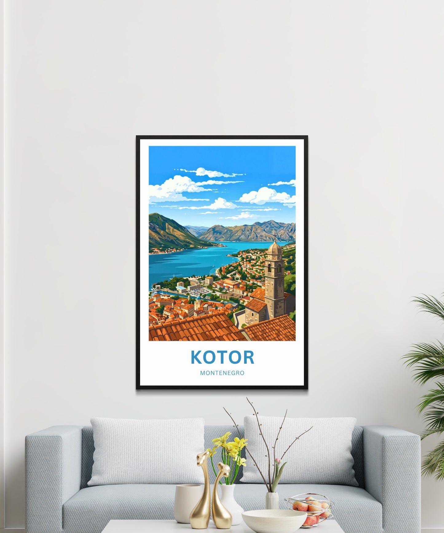 Kotor Travel Poster -   Coastal Dreams