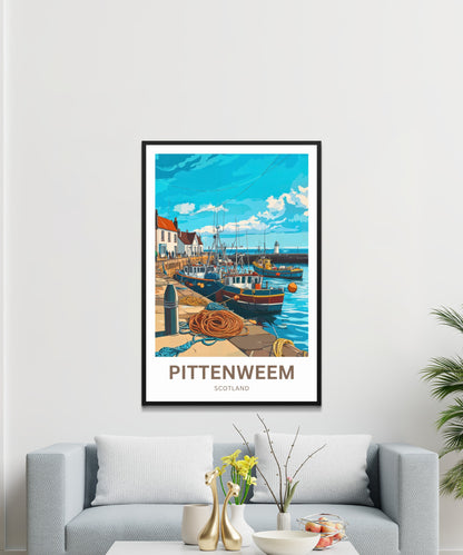 Pittenweem Travel Poster - Where Art Meets the Sea