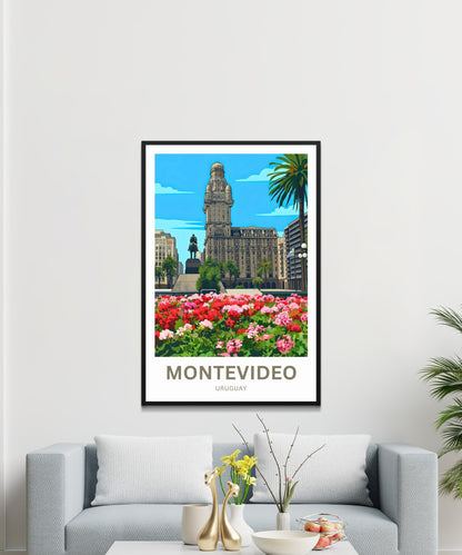 Montevideo, Uruguay Travel Poster