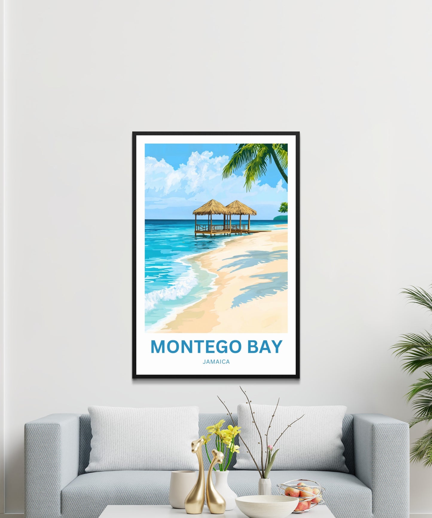 Montego Bay Travel Poster - Breathtaking and Relaxing Beach