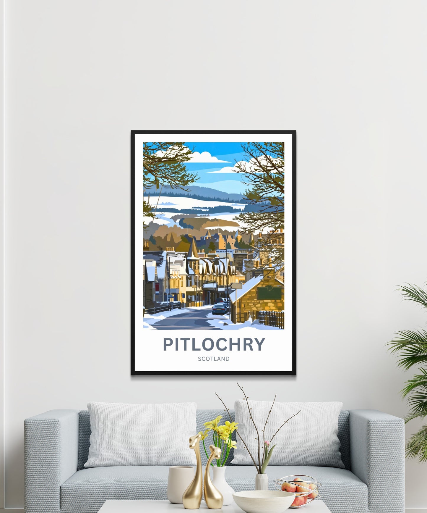 Pitlochry, Scotland Travel Poster