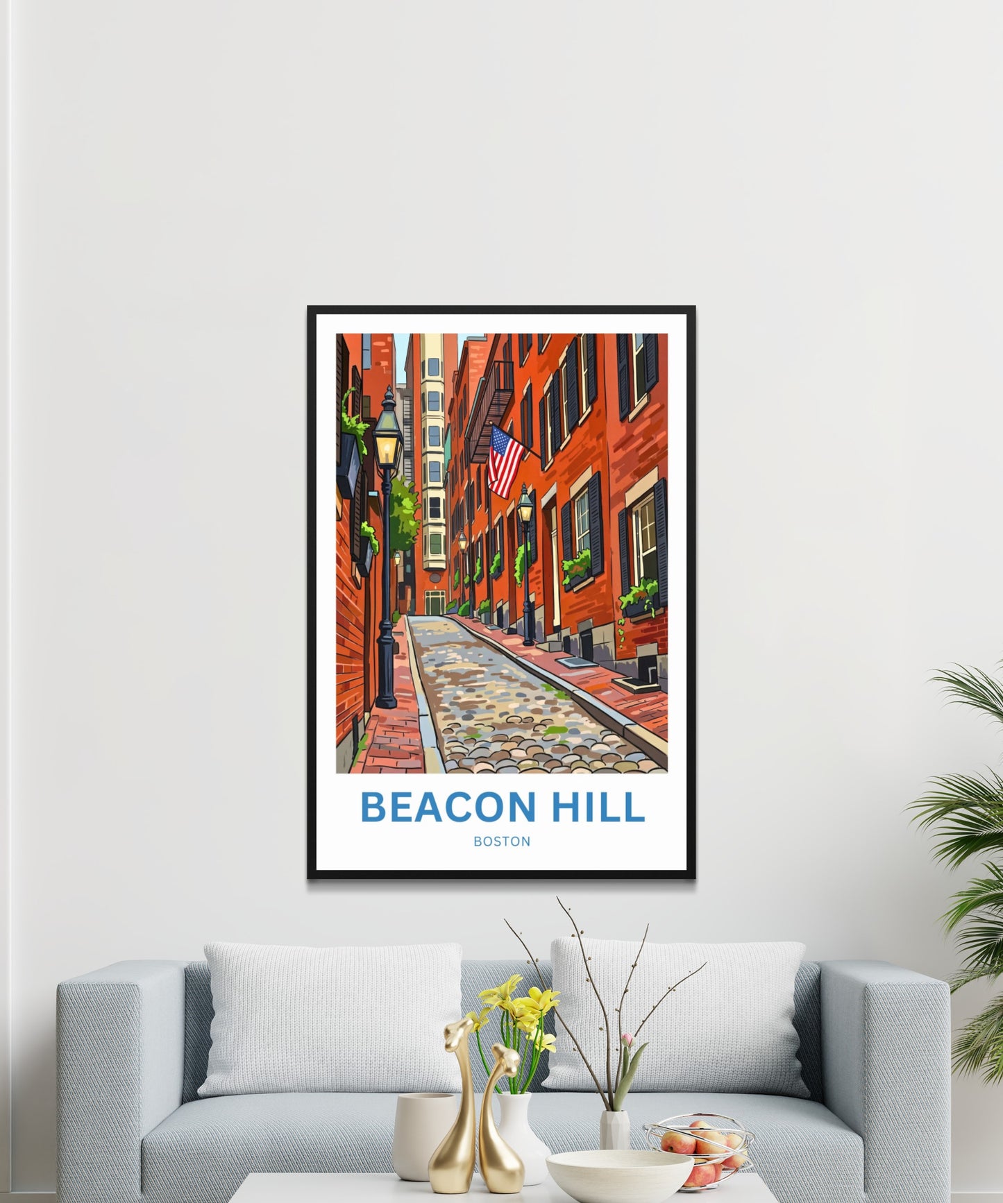 Beacon Hill Travel Poster -  Mesmerizing Street