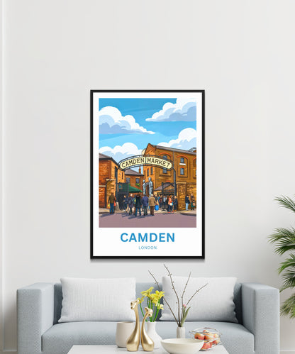 Camden Travel Poster - Market Life