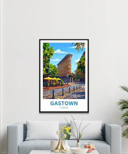 Gastown Travel Poster - Vancouver’s Old Town