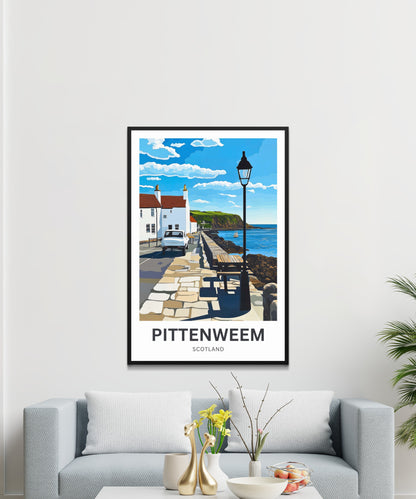 Pittenweem Travel Poster - Coastal Life