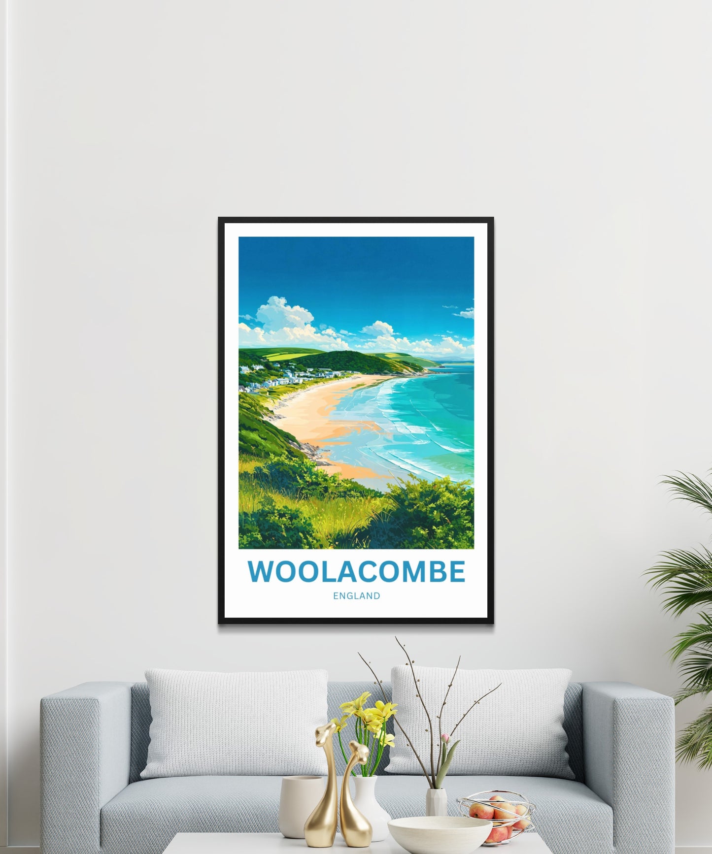 Woolacombe Travel Poster - Beachfront Bliss