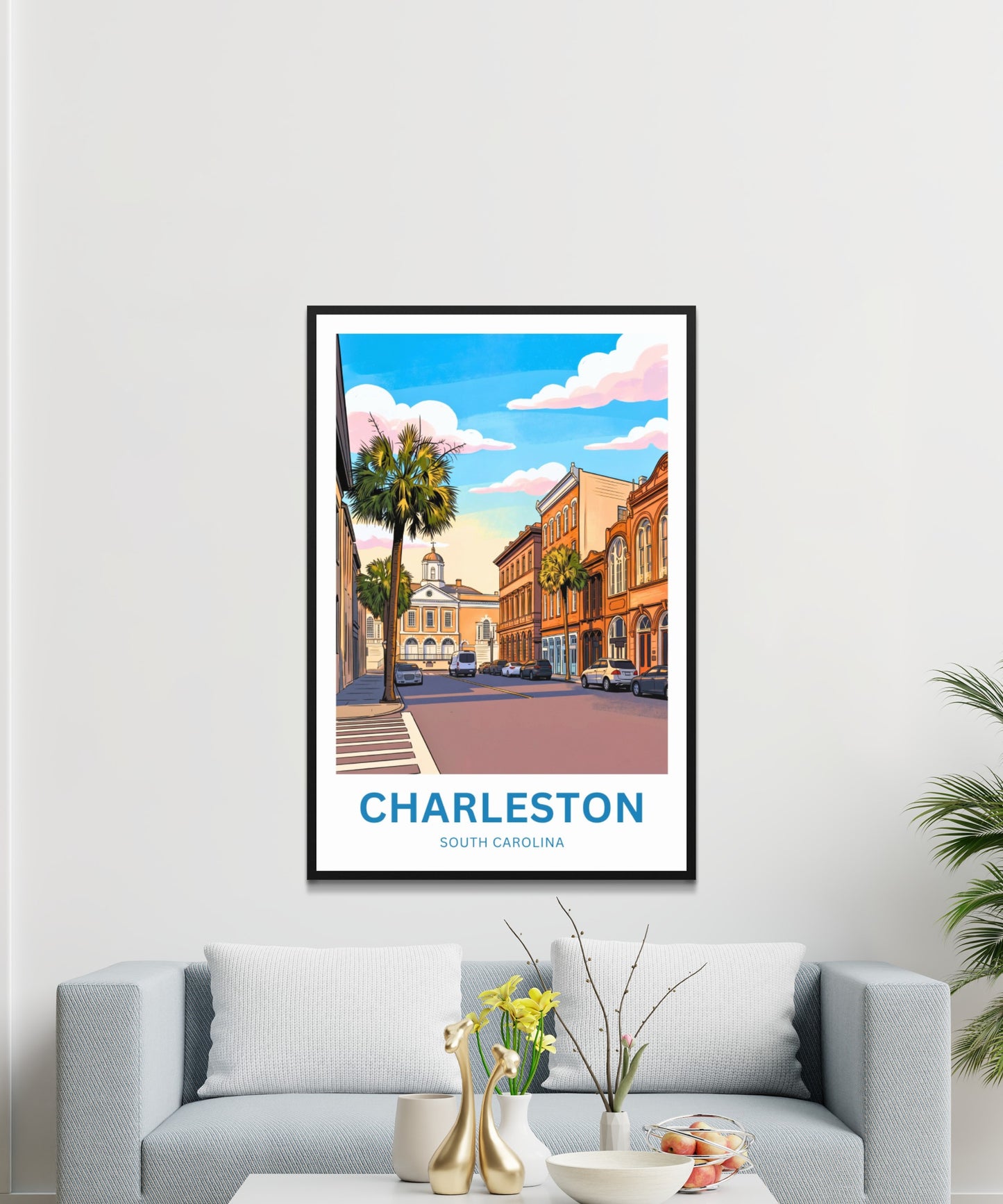 Charleston Historic District Travel Poster - Timeless Charm