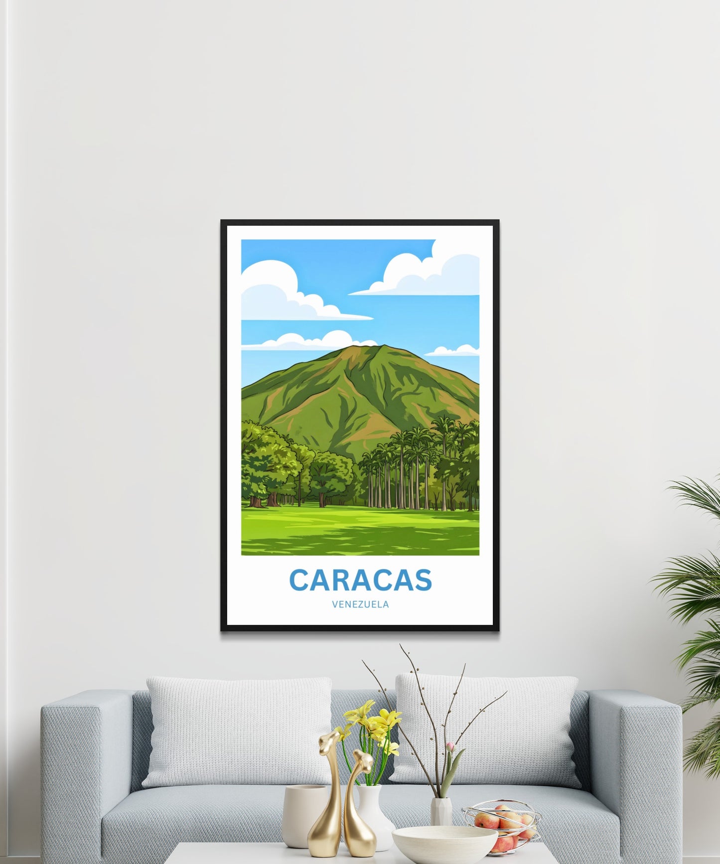 Caracas Travel Poster - Peaks View